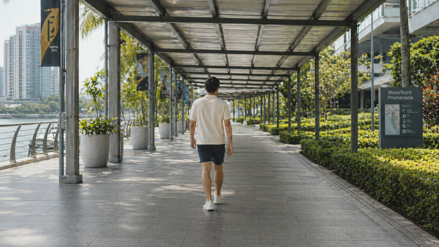 Sheltered walkway